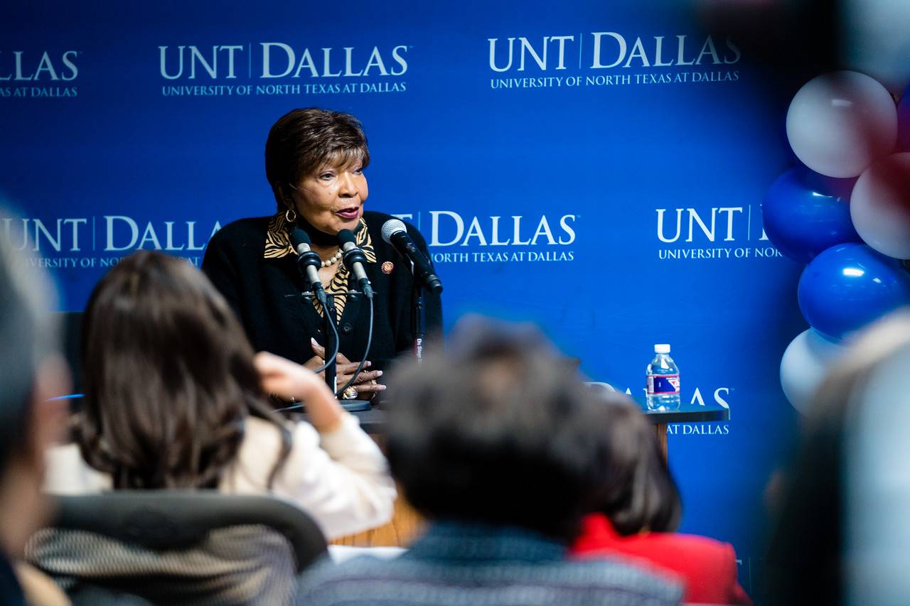 Congresswoman Eddie Bernice Johnson at the Jan. 2022 Opening of the UNT Dallas Innovation Center, Which is Located Just Across the Street from the VA Medical Center Where She Once Worked as a Nurse 