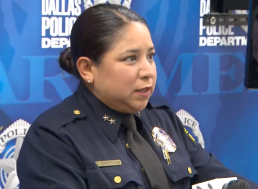 Dallas Police Assistant Chief Angela Shaw Announces an Anti-Crime Initiative (Source: CBS News Texas)