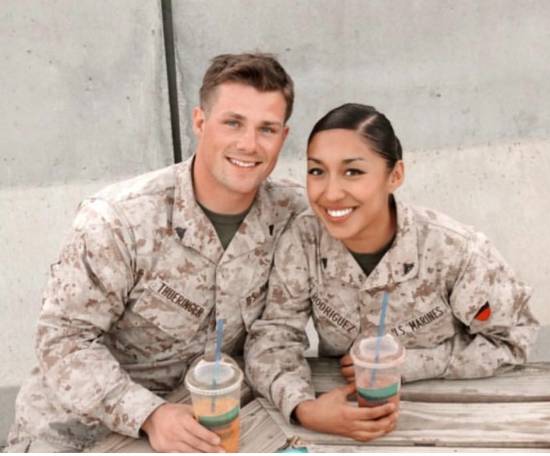 Marine Annaliza Rodriguez and Her Now-Husband Serving In Afghanistan