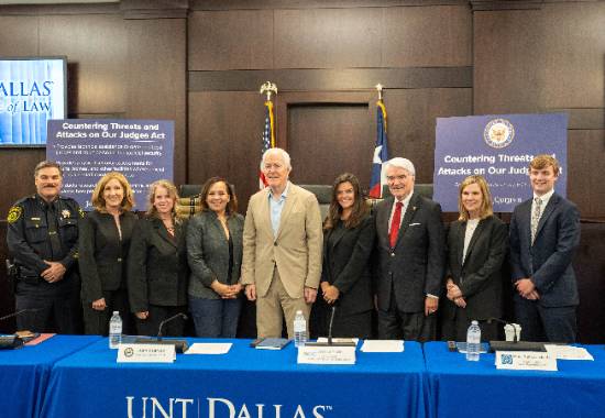 Sen. John Cornyn (R-TX) with Eight Participants in Discussion of Judicial Threats and Security on June 25, 2024