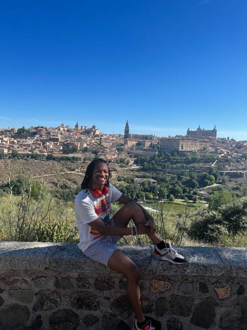 UNT Dallas Student Jesstyn Baker Enjoying the Sights and Sites During His Study Abroad Visit to Spain