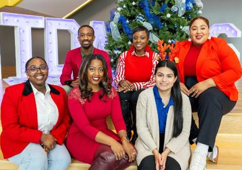 Trailblazer Elite Leadership Team (left to right): Kenne Johnson, T.J. Vaughns, Dr. Kimberly Riddick, Dr. Sabrina Hodge, Cici Santos