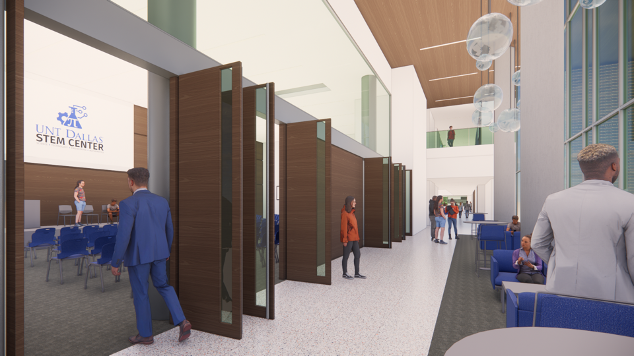 interior rendering of stem bldg