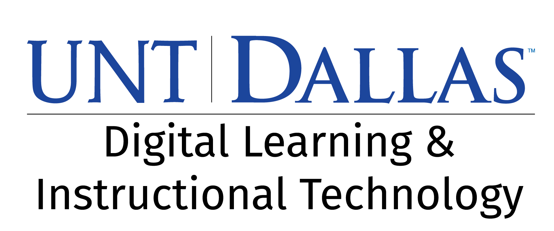 UNT Dallas Office of Digital Learning & Instructional Technology Logo